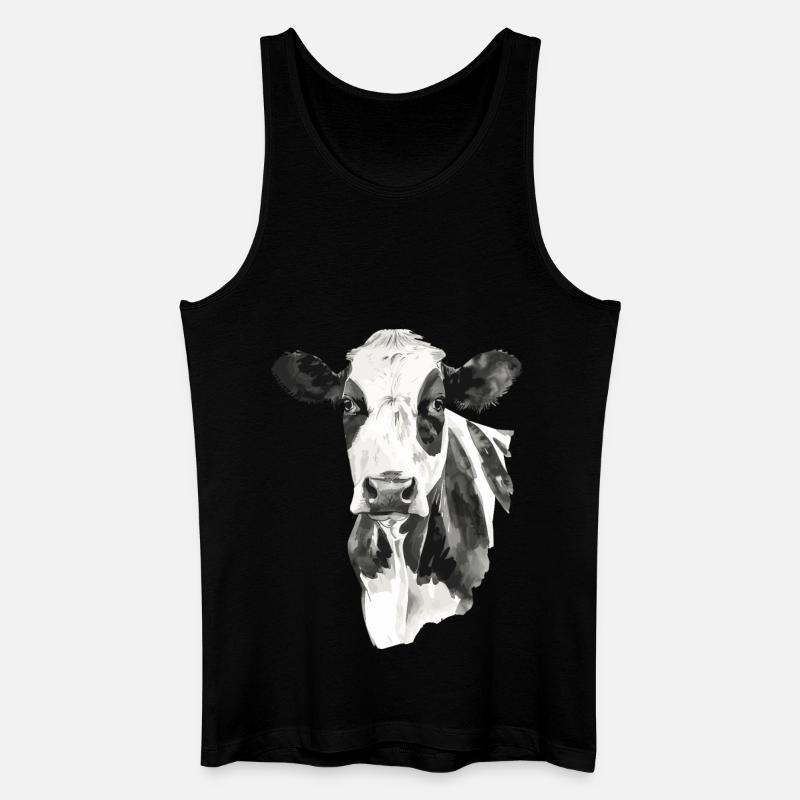 Ko - Økologisk tanktop til mænd - sort