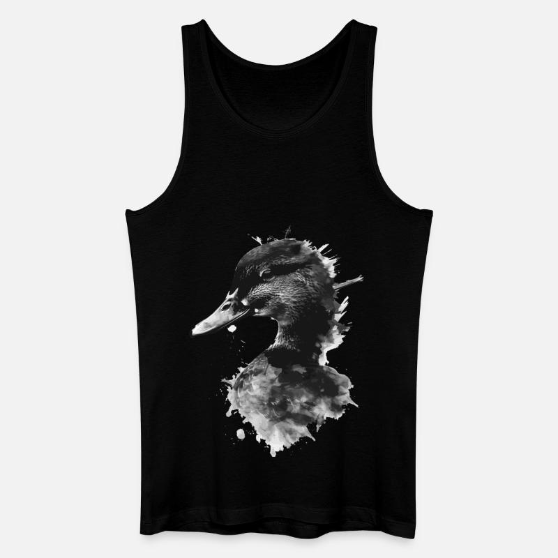 Ente - Männer Bio Tank Top - Schwarz