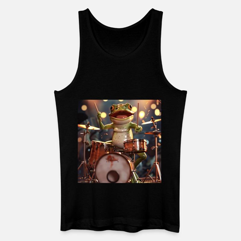 Frosch - Männer Bio Tank Top - Schwarz