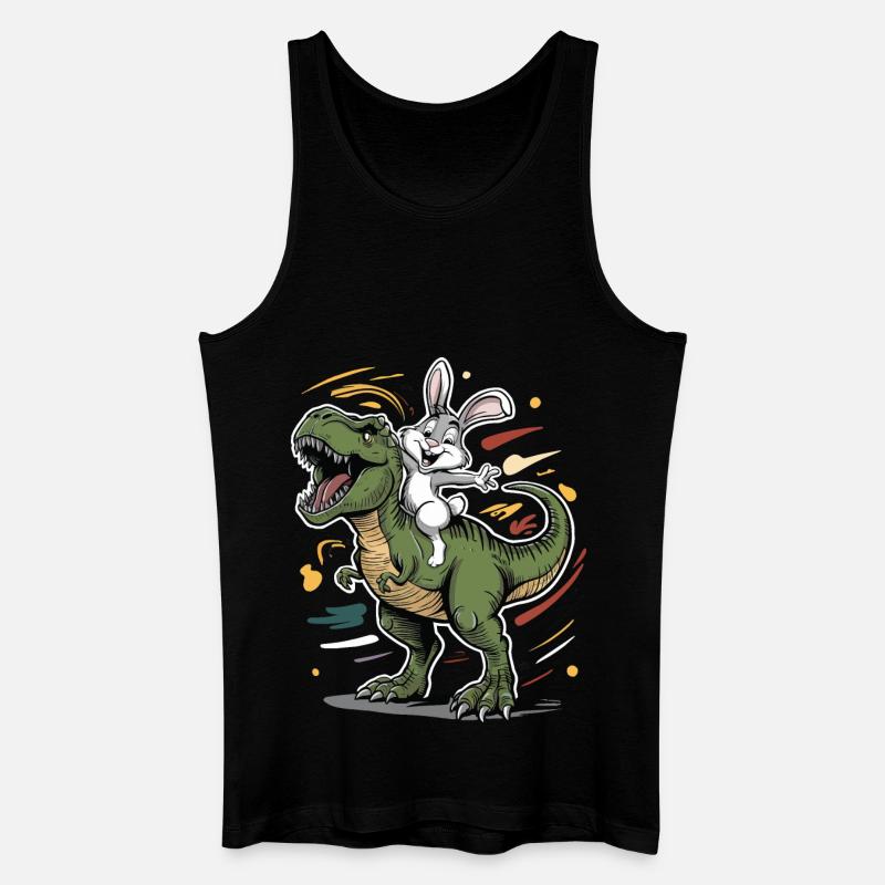 Kaninchen - Männer Bio Tank Top - Schwarz