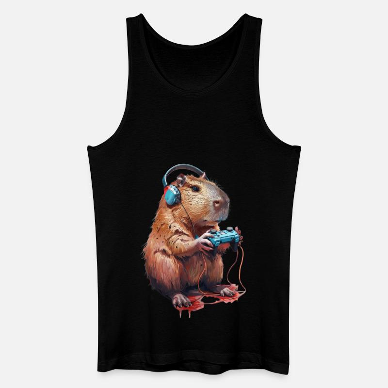 Wasserschwein - Männer Bio Tank Top - Schwarz