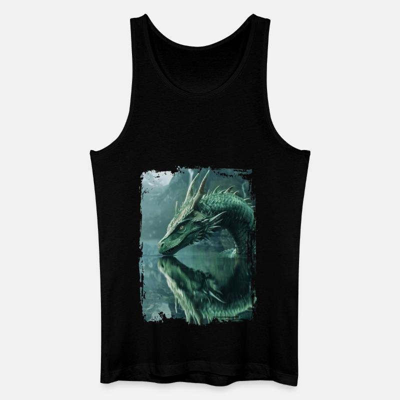 Drachen - Männer Bio Tank Top - Schwarz