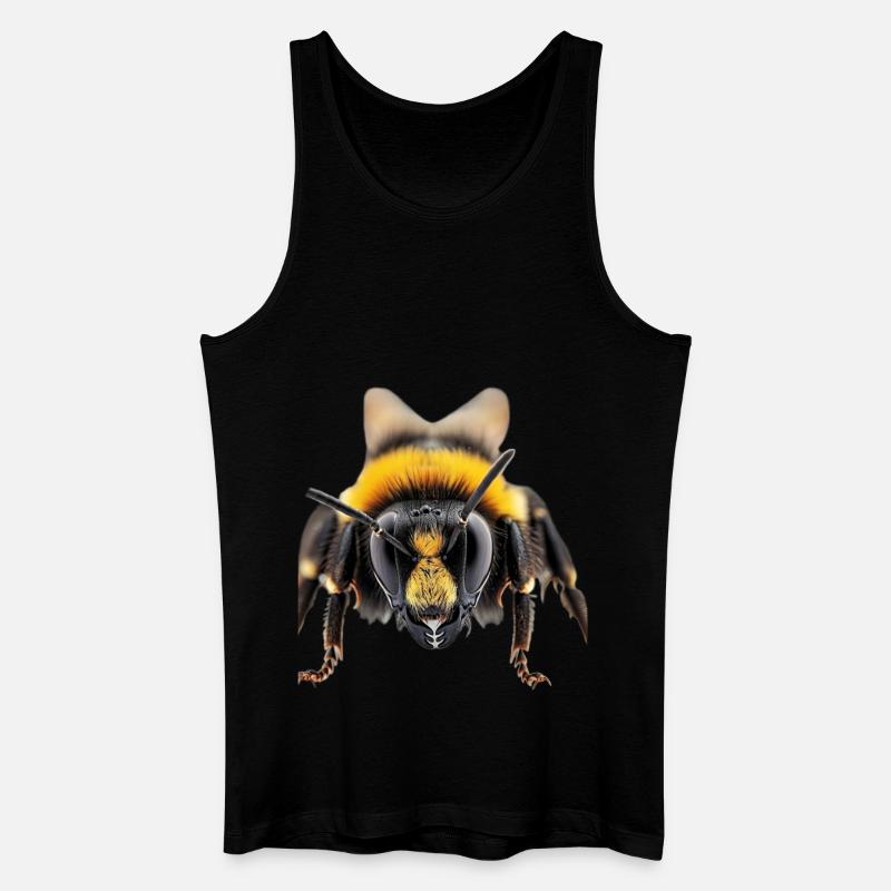 Biene - Männer Bio Tank Top - Schwarz