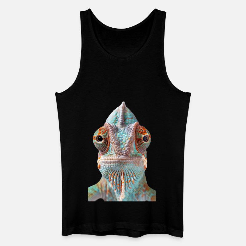 Chamäleon - Männer Bio Tank Top - Schwarz