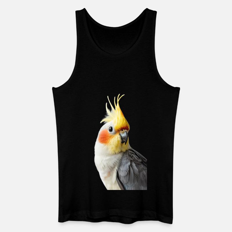 Nymphensittich - Männer Bio Tank Top - Schwarz