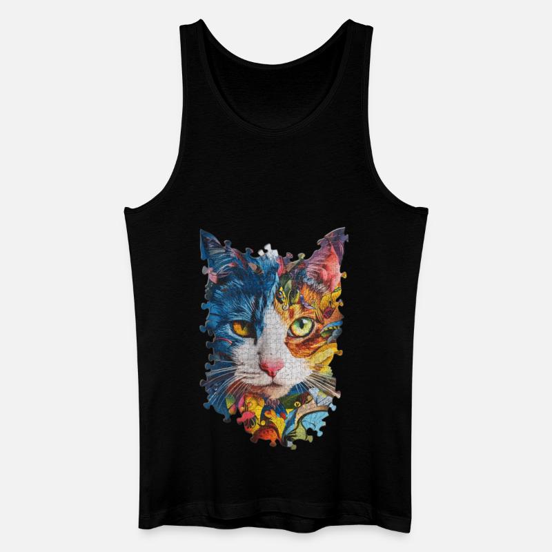 Chat - Débardeur bio Homme - noir