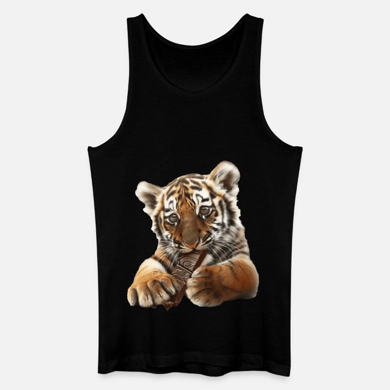 Tiger - Men’s Organic Tank Top - black