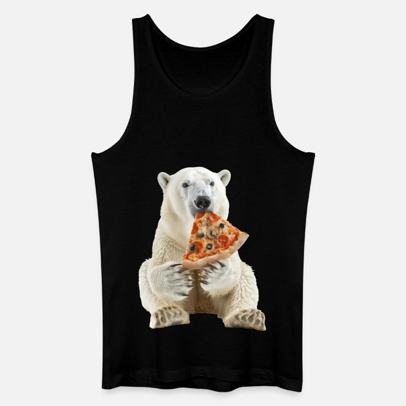 Eisbär - Männer Bio Tank Top - Schwarz
