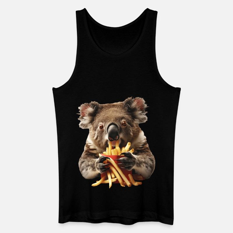 Koala - Männer Bio Tank Top - Schwarz