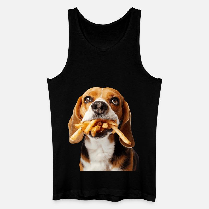 Beagle - Männer Bio Tank Top - Schwarz