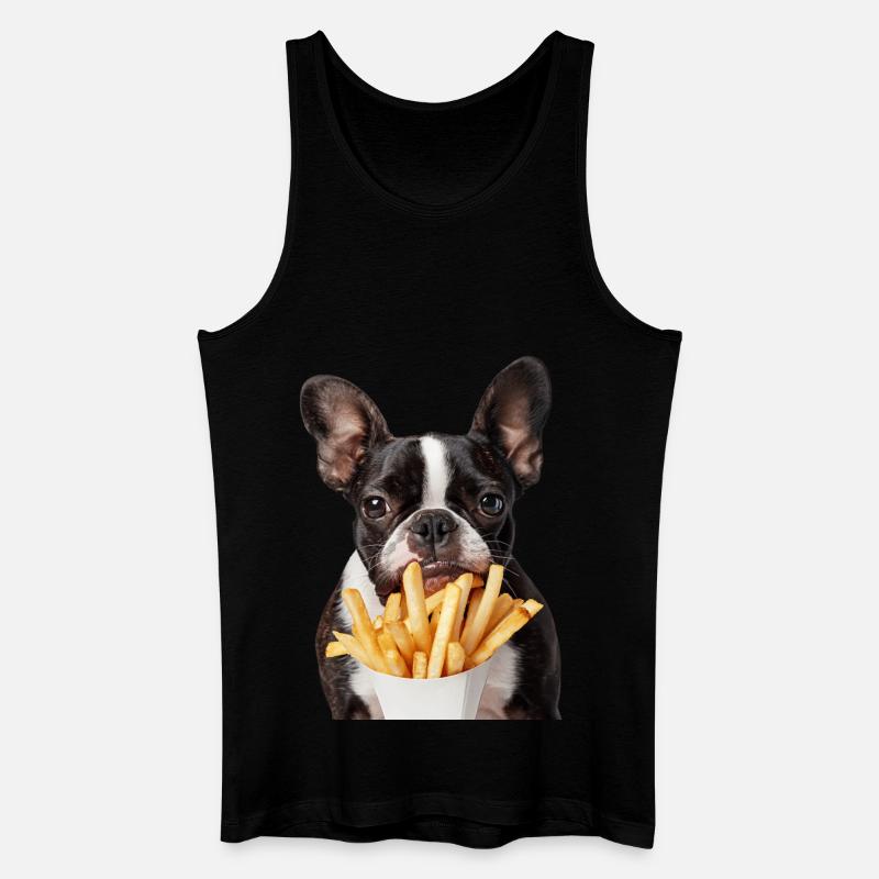 Boston Terrier - Männer Bio Tank Top - Schwarz