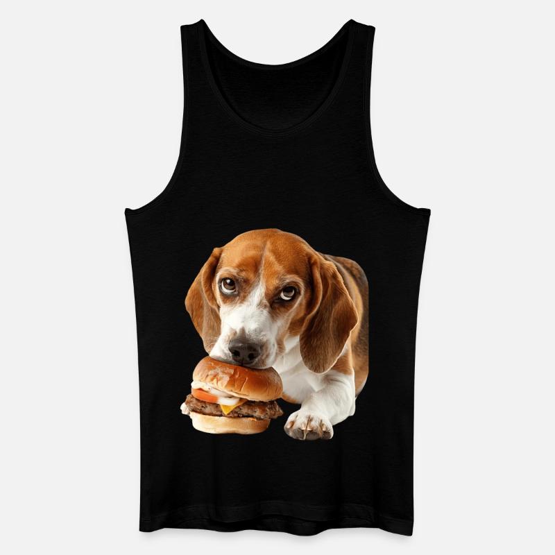 Beagle - Männer Bio Tank Top - Schwarz