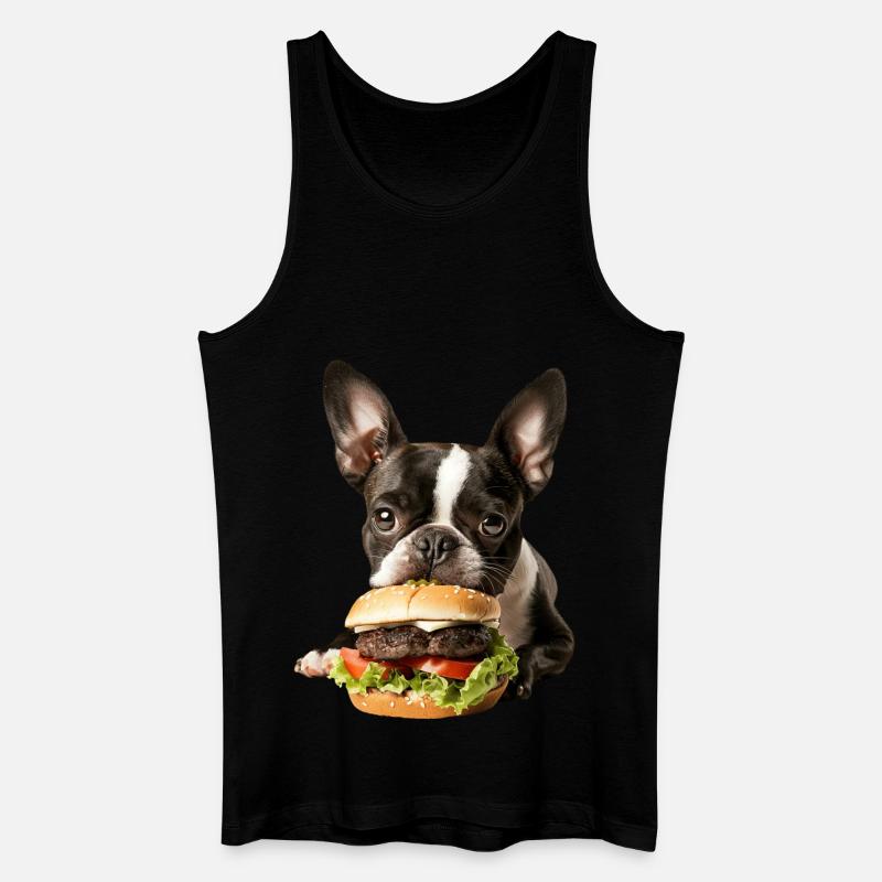 Boston Terrier - Männer Bio Tank Top - Schwarz