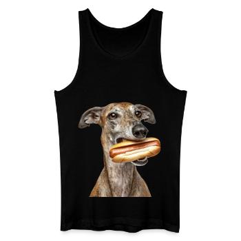 Windhund - Männer Bio Tank Top - Schwarz - Vorne