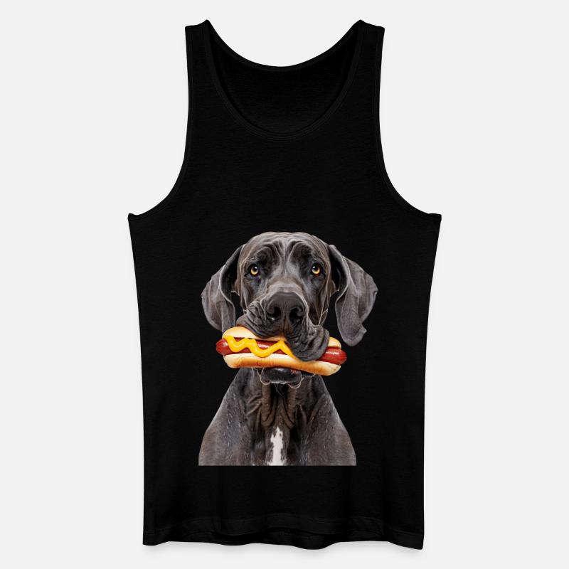 Deutsche Dogge - Männer Bio Tank Top - Schwarz
