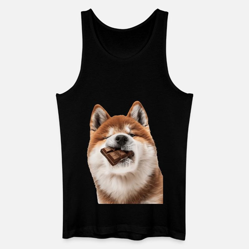 Akita - Männer Bio Tank Top - Schwarz