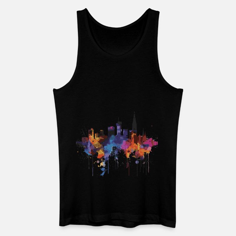 Eindhoven - Männer Bio Tank Top - Schwarz