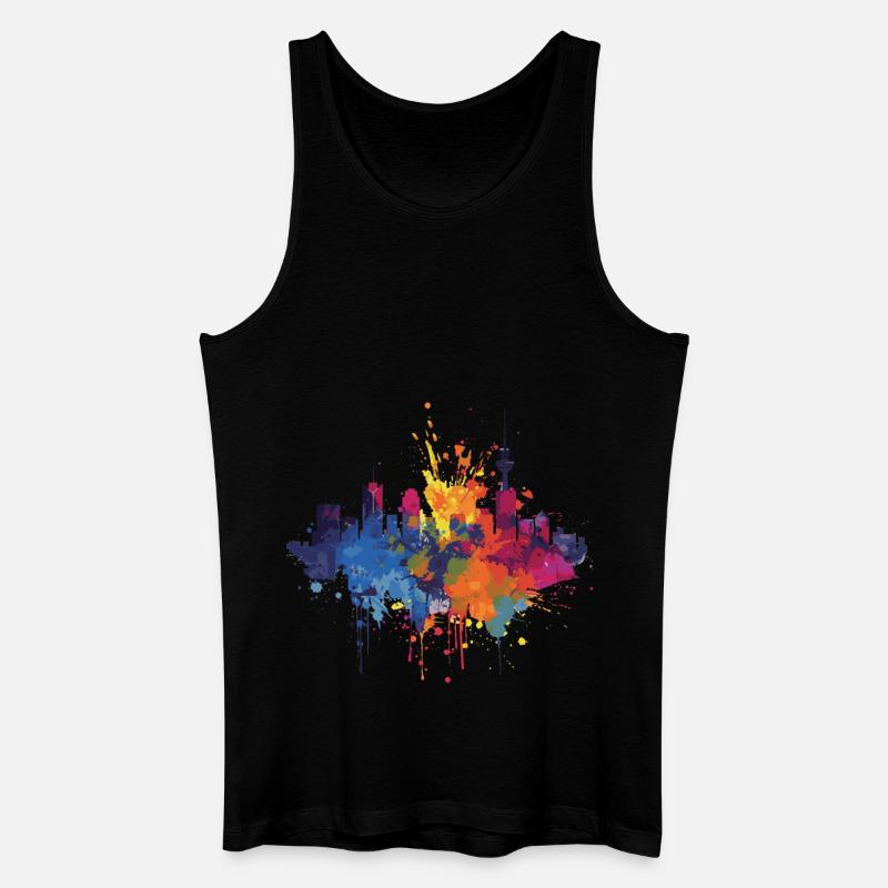 Enschede - Männer Bio Tank Top - Schwarz