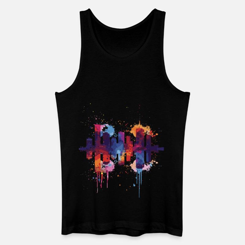 Zoetermeer - Männer Bio Tank Top - Schwarz