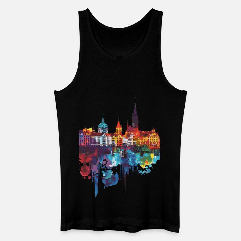 Breslau - Männer Bio Tank Top - Schwarz