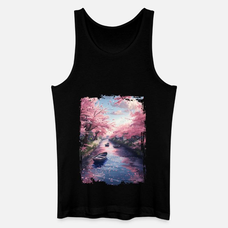 Japan - Männer Bio Tank Top - Schwarz