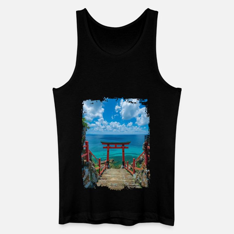 Japan - Männer Bio Tank Top - Schwarz