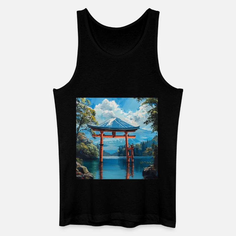 Japan - Männer Bio Tank Top - Schwarz