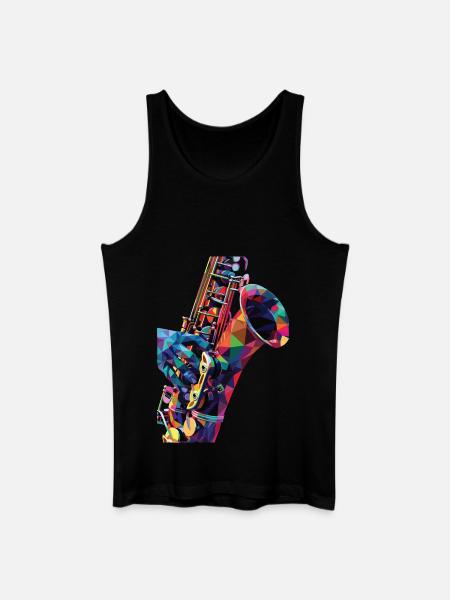 Saxophone - Men’s Organic Tank Top - black