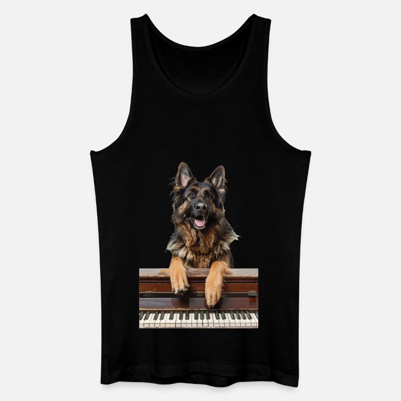 Deutscher Schäferhund - Männer Bio Tank Top - Schwarz