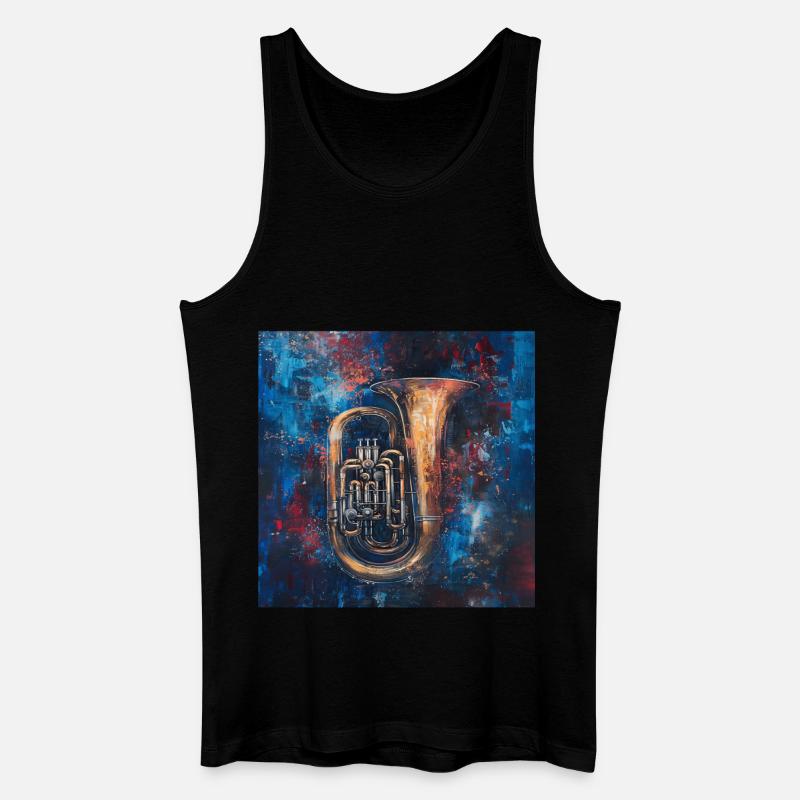 Tuba - Männer Bio Tank Top - Schwarz