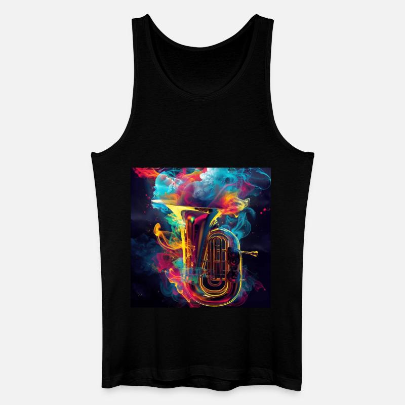 Tuba - Männer Bio Tank Top - Schwarz