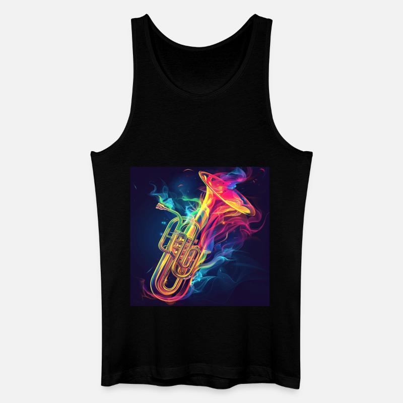 Tuba - Männer Bio Tank Top - Schwarz