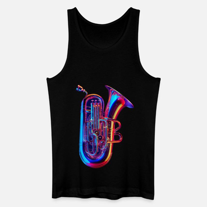 Tuba - Männer Bio Tank Top - Schwarz