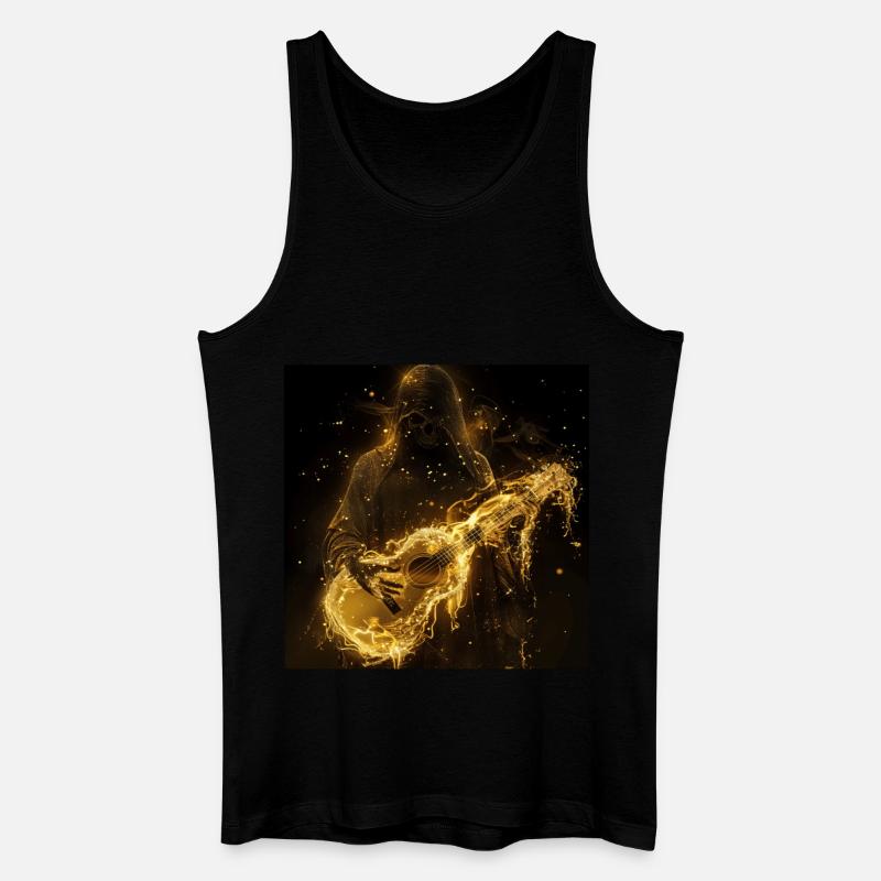 Ukulele - Männer Bio Tank Top - Schwarz