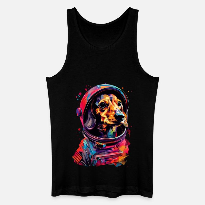 Dackel - Männer Bio Tank Top - Schwarz