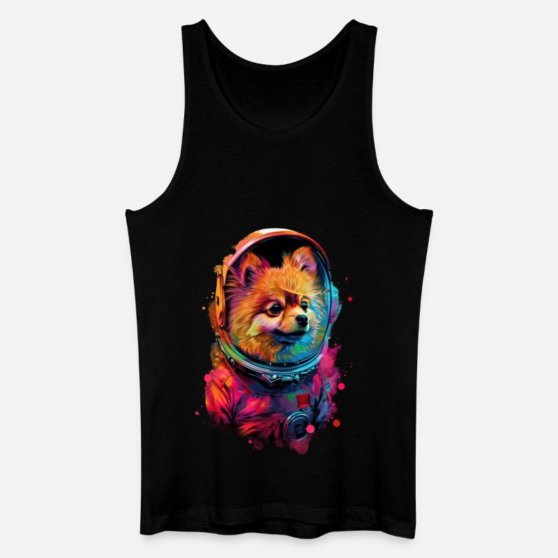 Zwergspitz - Männer Bio Tank Top - Schwarz