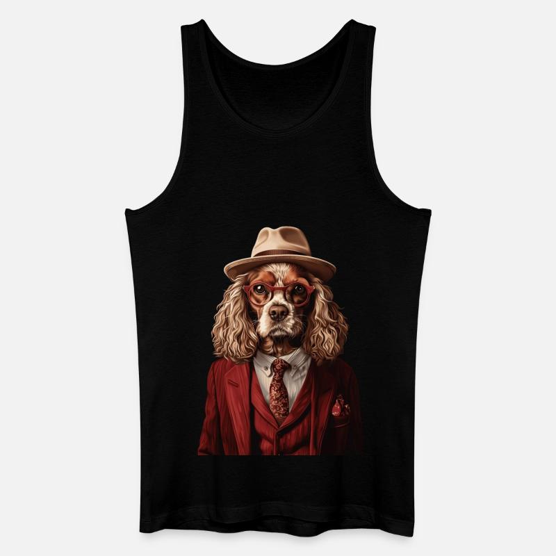 Cocker Spaniel - Männer Bio Tank Top - Schwarz