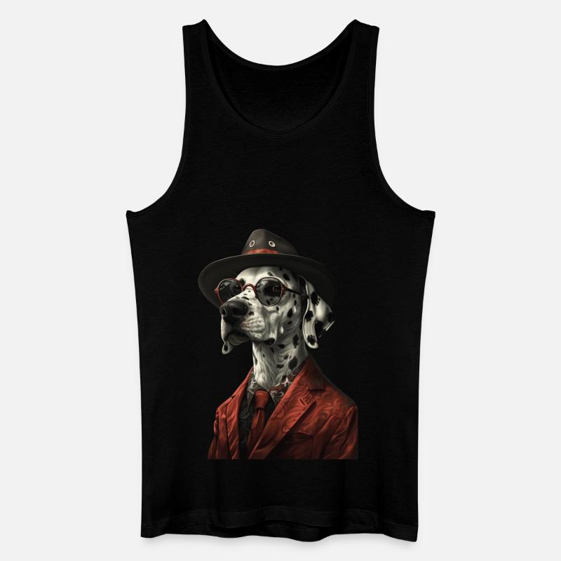 Dalmatiner - Männer Bio Tank Top - Schwarz