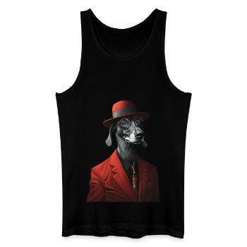 Windhund - Männer Bio Tank Top - Schwarz - Vorne