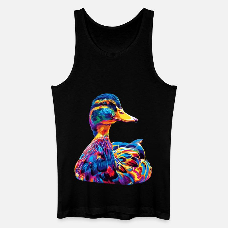 Ente - Männer Bio Tank Top - Schwarz