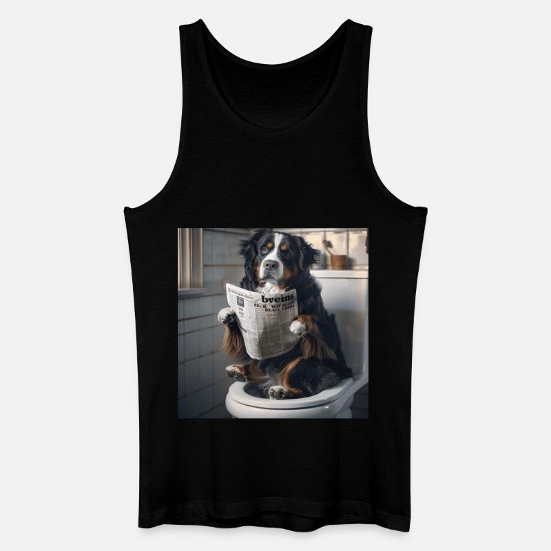 Berner Sennenhund - Männer Bio Tank Top - Schwarz