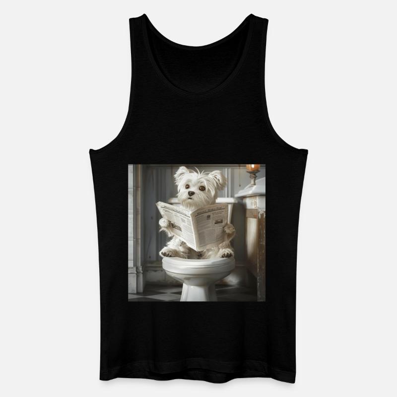 Maltesisch - Männer Bio Tank Top - Schwarz