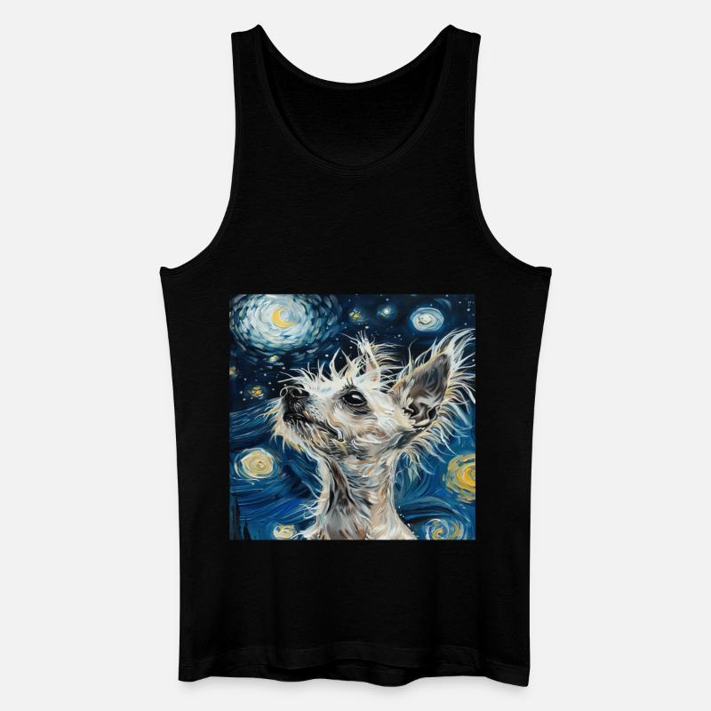 Chinesischer Schopfhund - Männer Bio Tank Top - Schwarz