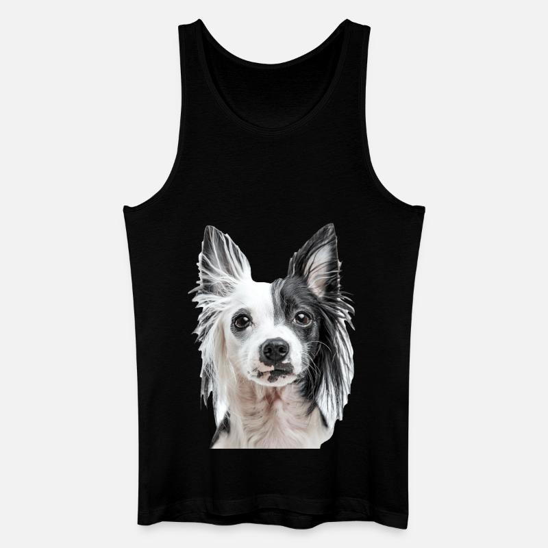 Chinesischer Schopfhund - Männer Bio Tank Top - Schwarz