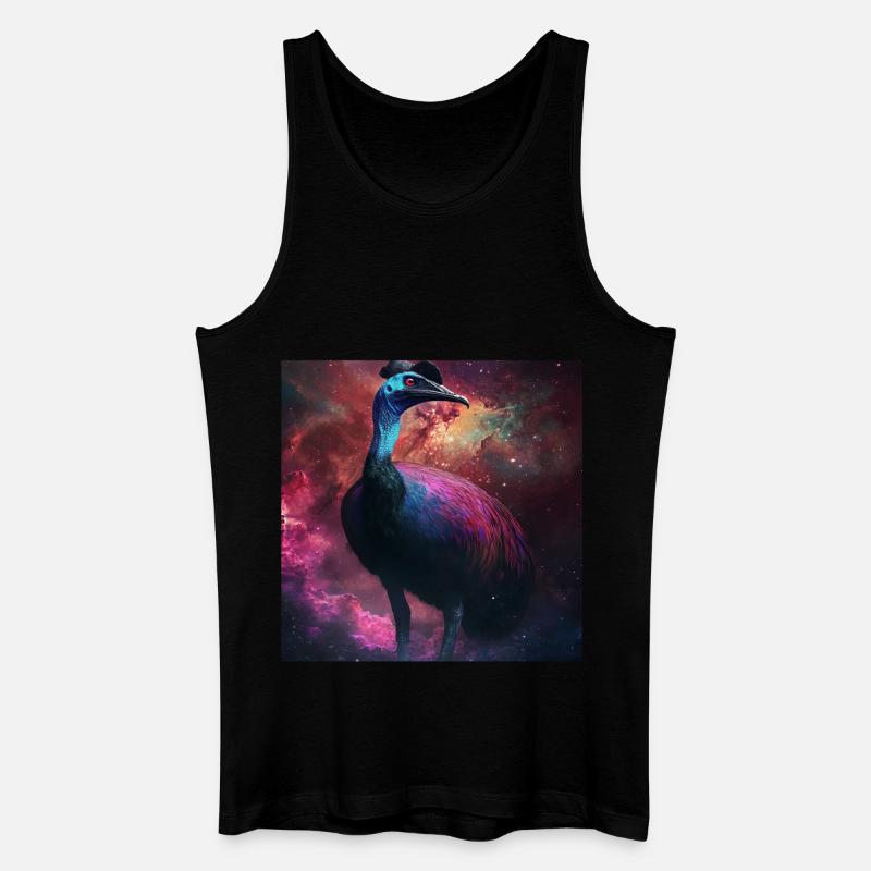 Kasuar - Männer Bio Tank Top - Schwarz
