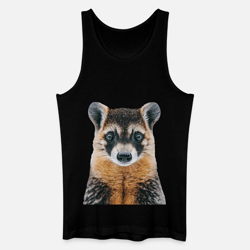 Nasenbär - Männer Bio Tank Top - Schwarz