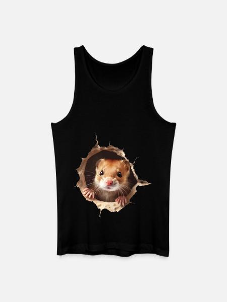 Wiesel - Männer Bio Tank Top - Schwarz
