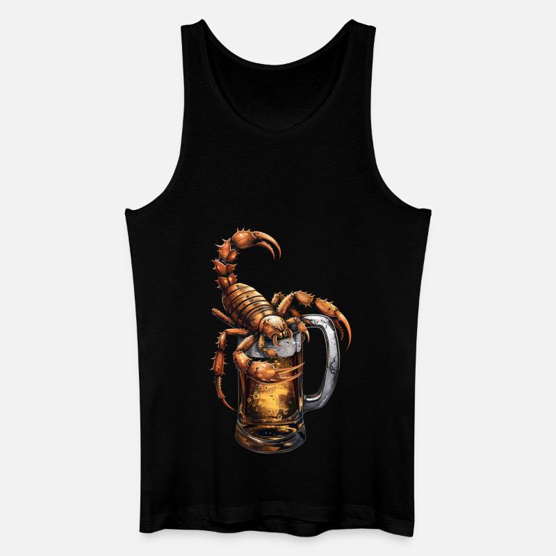 Scorpion Bier - Männer Bio Tank Top - Schwarz