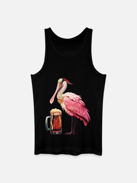 Spoon Bier - Männer Bio Tank Top - Schwarz