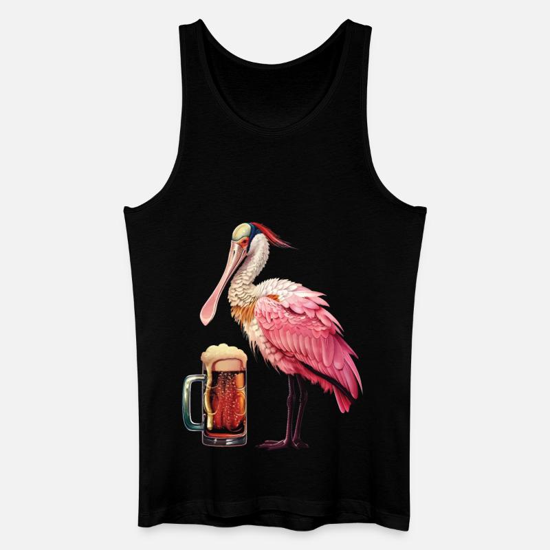 Spoon Bier - Männer Bio Tank Top - Schwarz